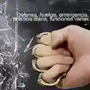 Manopla Defensa Personal Pistola Doble Puño Americano Acero Inoxidable