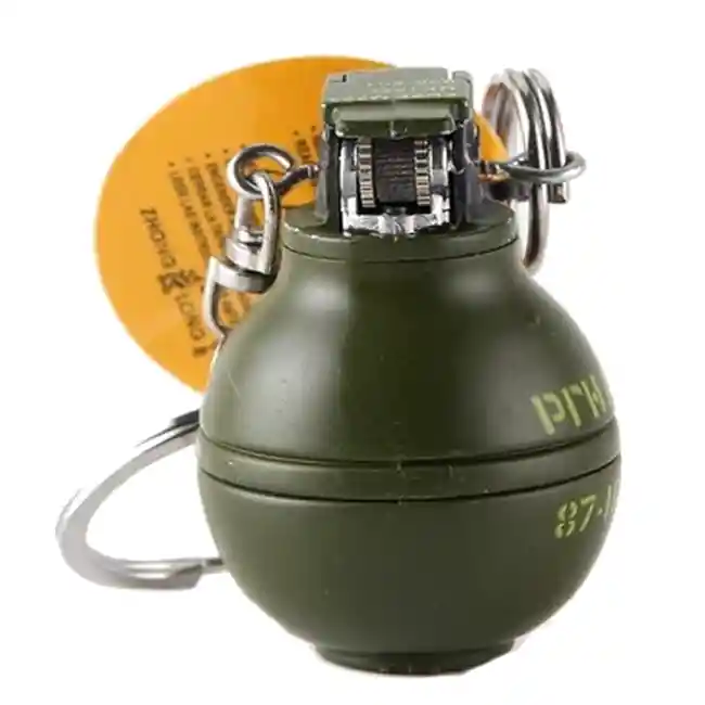 Encendedor Llavero Granada Militar Tactico Camping