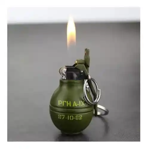 Encendedor Llavero Granada Militar Tactico Camping