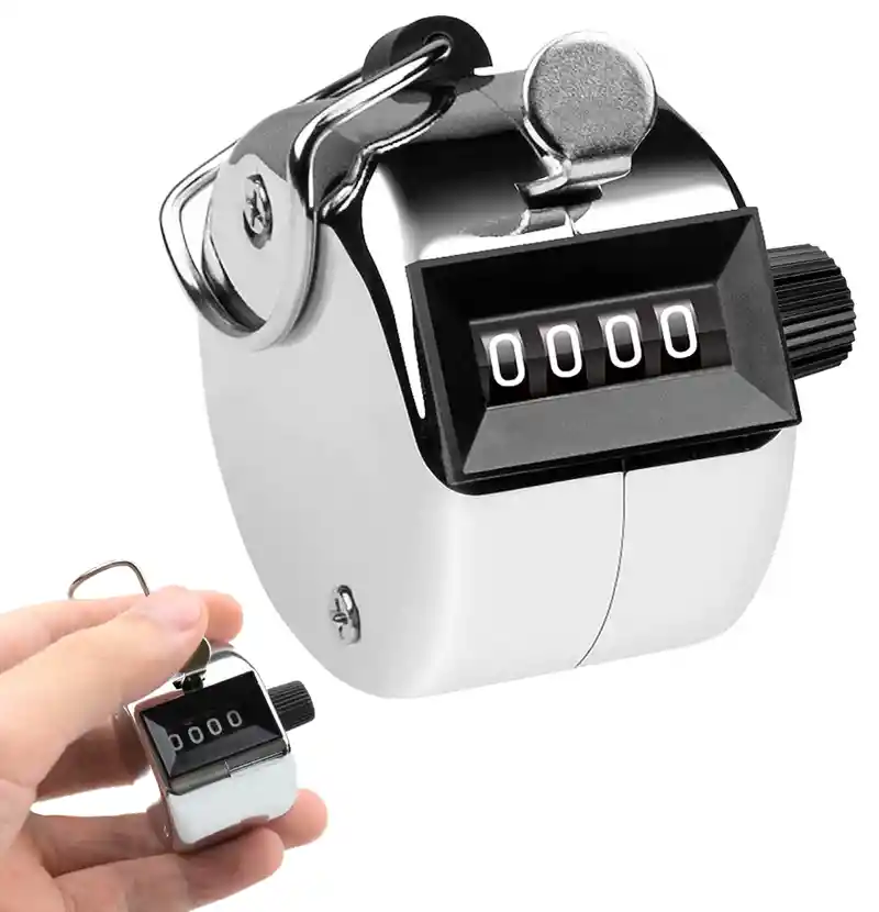 Hand Tally Contador De Mano Contador Clicker 4 Digitos Metal