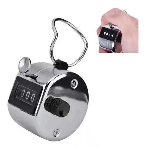 Hand Tally Contador De Mano Contador Clicker 4 Digitos Metal