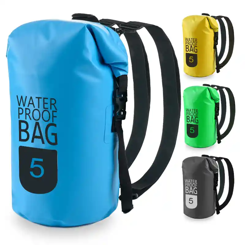 Bolsa Seca Tula Mochila Impermeable 5l Doble Correa