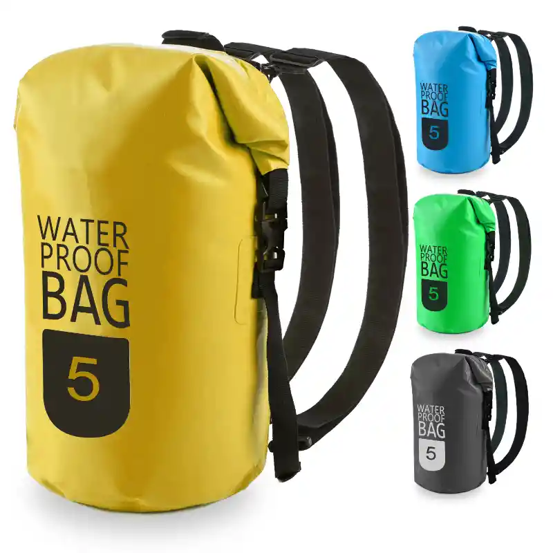 Bolsa Seca Tula Mochila Impermeable 5l Doble Correa