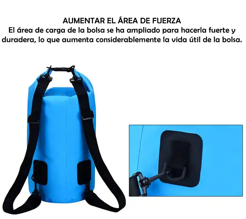Bolsa Seca Tula Mochila Impermeable 5l Doble Correa