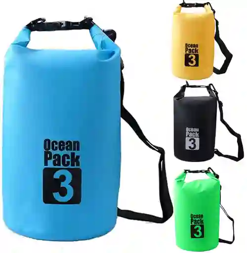 Bolsa Seca Tula Mochila Impermeable 3l Doble Correa