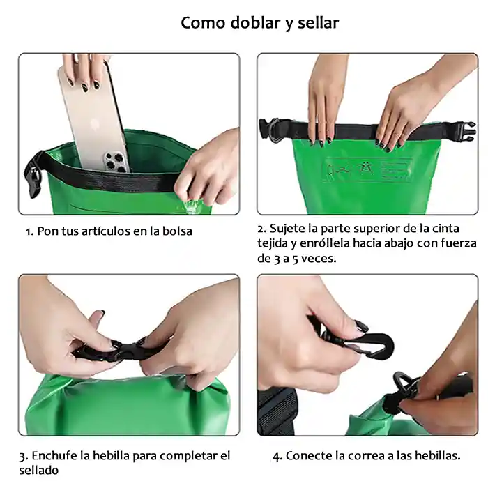 Bolsa Seca Tula Impermeable 20l Doble Correa Naturehike