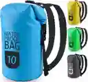 Bolsa Seca Tula Mochila Impermeable 10l Doble Correa