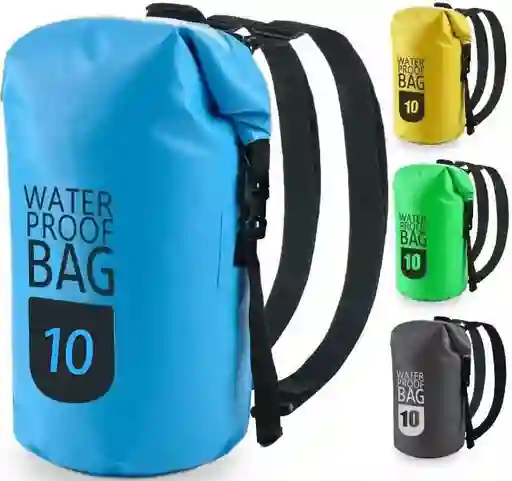 Bolsa Seca Tula Mochila Impermeable 10l Doble Correa