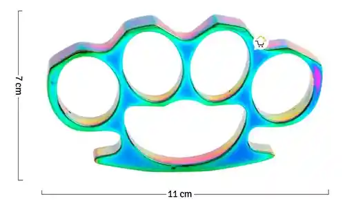 Manopla Tornasol Defensa Personal Acero Inoxidable Nv003