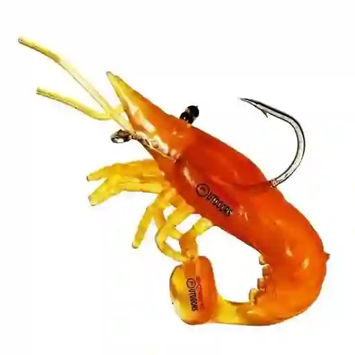 Señuelo Blando Con Anzuelo Camarón Langostino X4