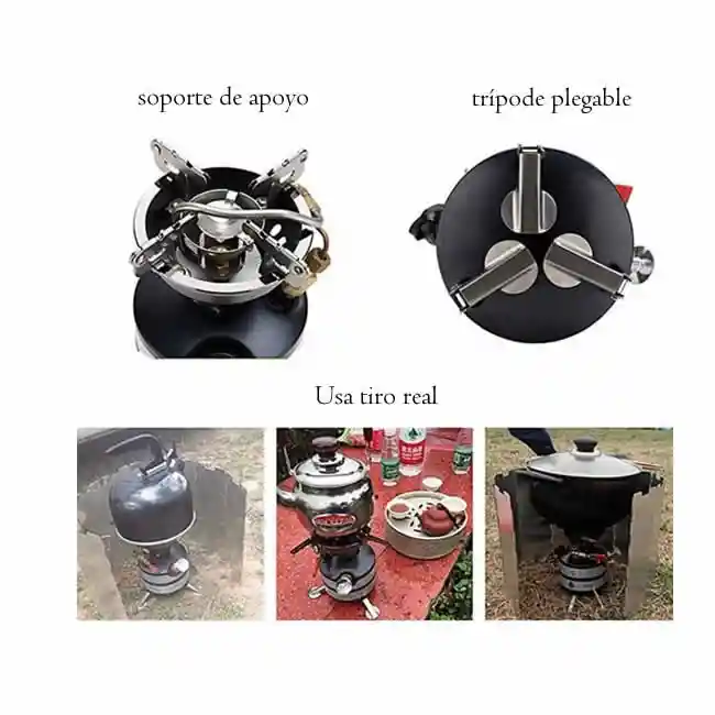Fogon Estufa De Gasolina Camping Portatil Al Aire Libre