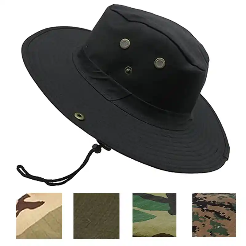 Pava Militar Sombrero Camuflado Ajustable Para Pesca
