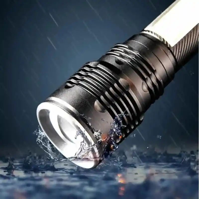 Linterna Táctica Recargable Con Zoom