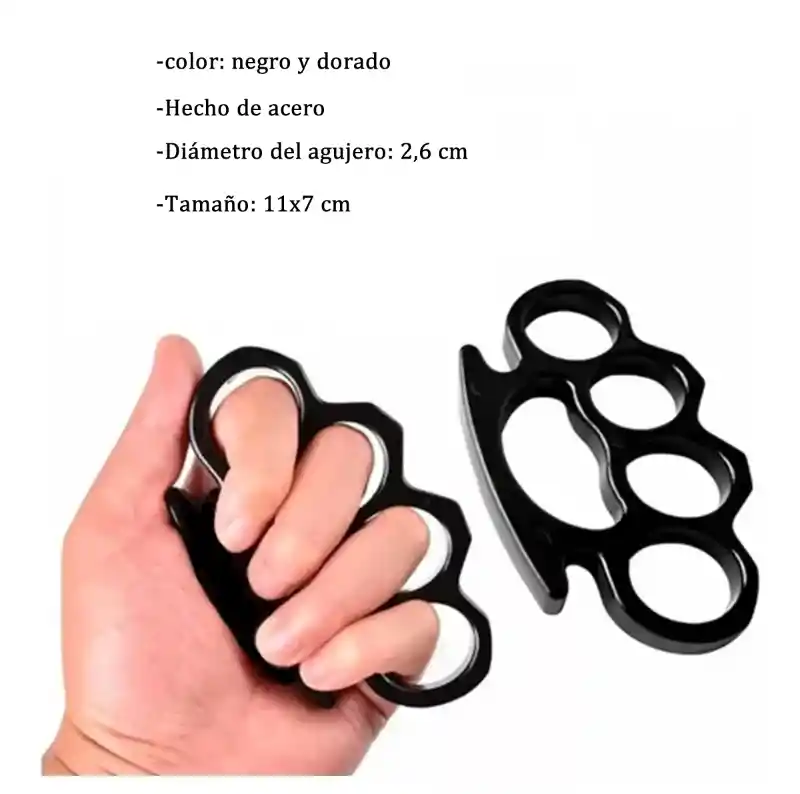 Manopla Defensa Personal Puño Inoxidable Protección Max