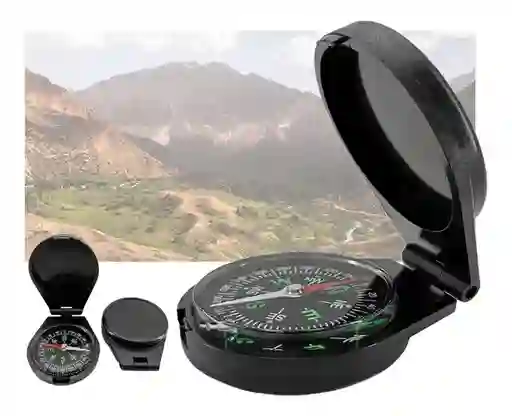 Brújula De Bolsillo Magnética Portatil Compass 45mm Camping