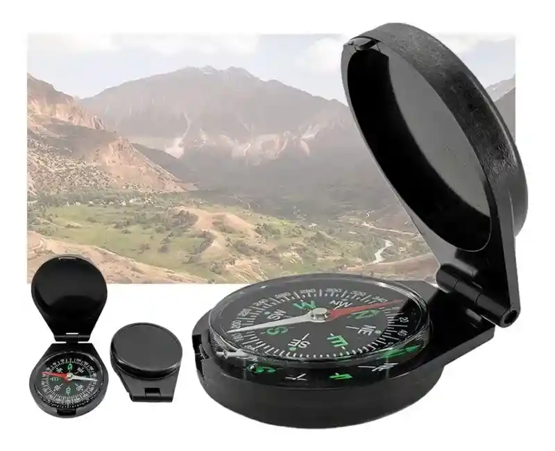 Brújula De Bolsillo Magnética Portatil Compass 45mm Camping
