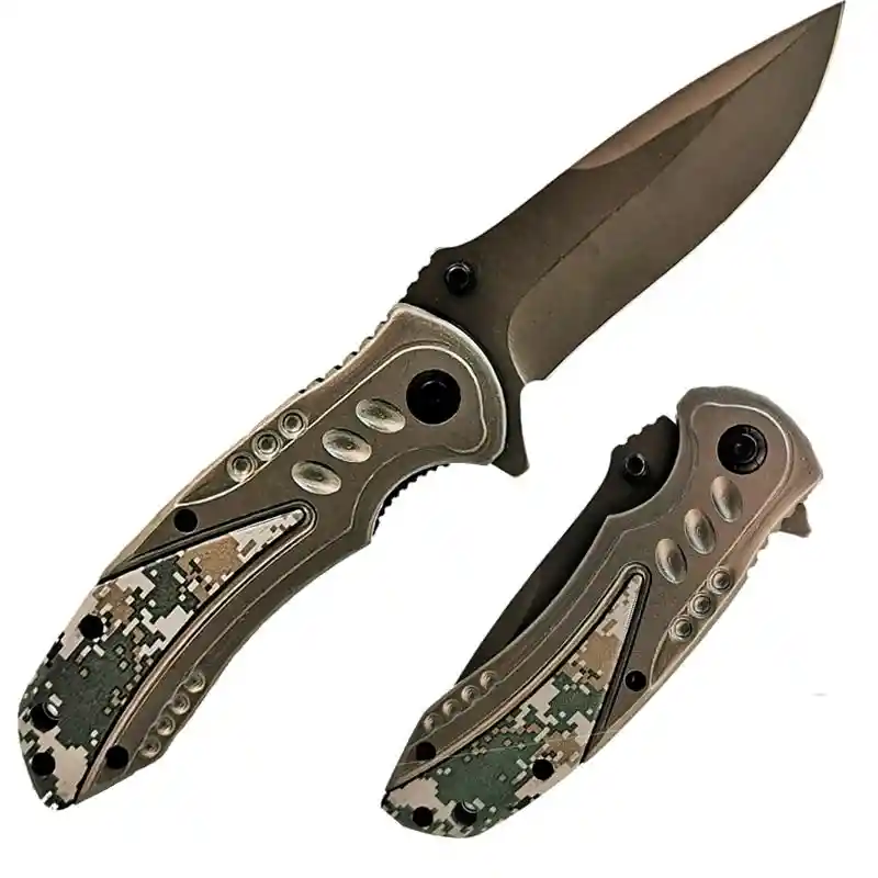 Navaja Tactico Cuchillo Supervivencia Semi-automatica Militar