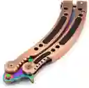 Navaja Cuchillo Mariposa De Entrenamiento Tornasol Pro