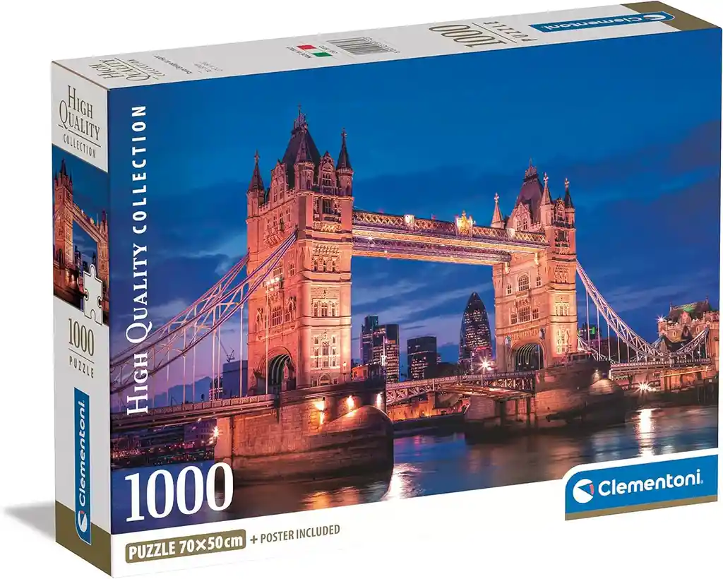 Rompecabezas Adultos 1000 Piezas London Bridge Clementoni