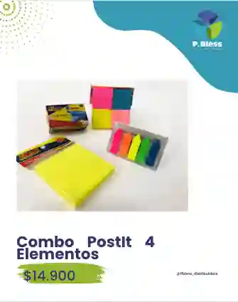 Combo Postit 4 Elementos