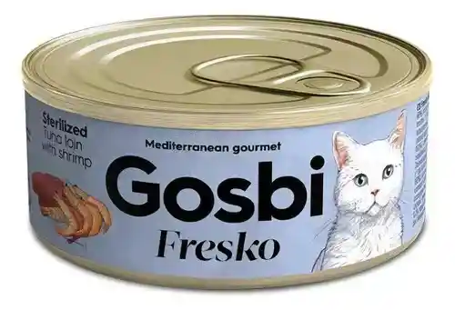 Gosbi Fresko Sterilized Tuna Loin With Shrimp Lata