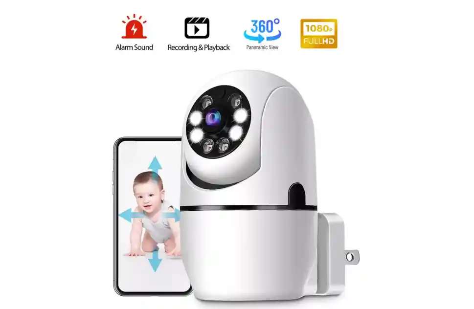 Cámara De Seguridad Doméstica Enchufable Para Bebés V380 Pro 5g