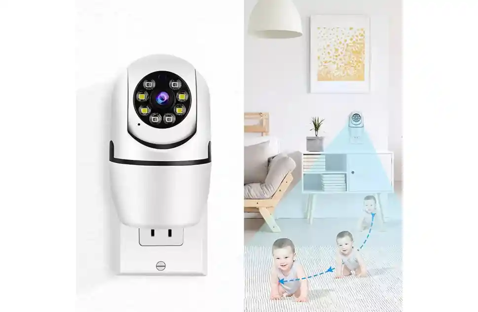Cámara De Seguridad Doméstica Enchufable Para Bebés V380 Pro 5g