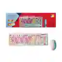 Combo Teclado Mouse Dn-c400 Kit Colores Pastel Color Del Mouse Rosa- Celeste
