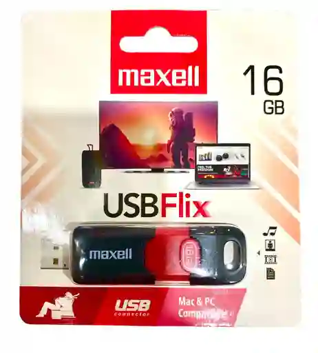 Memoria Usb Flix 16 Gb Maxel 2.0