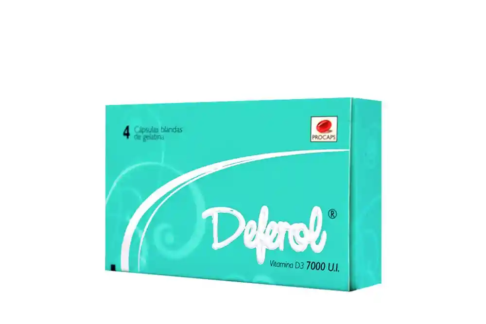 Deferol 7000 Ui X 4 Cápsulas Blandas (vitamina D3)