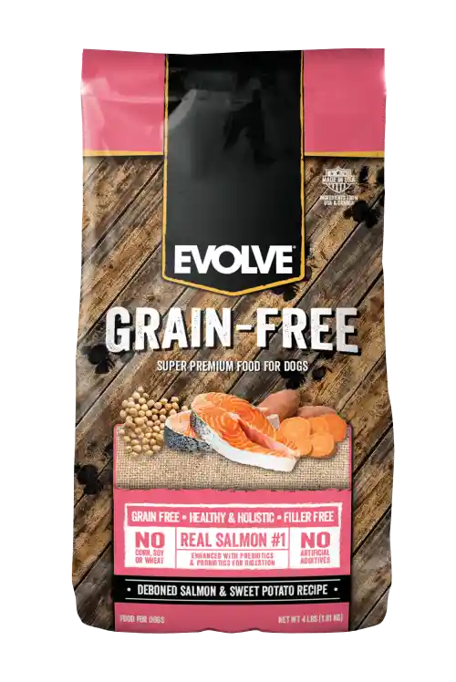 Evolve Grain Free Dog Adult Salmon 24 Lb - 10.88 Kg