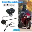 Intercomunicador De Auriculares Bluetooth Para Casco De Moto Sikeo - Música, Color Negro