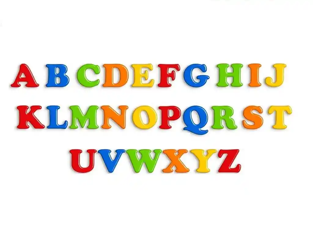 Letras Mayúsculas Magnéticas En Pasta Multicolor 24 Piezas