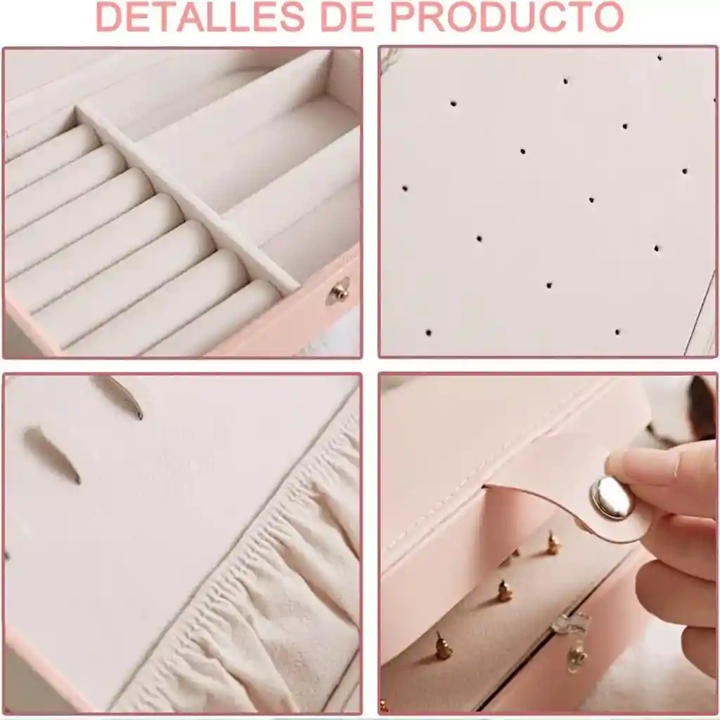 Joyero Organizador - Estuche Para Joyería Y Caja Para Joyas