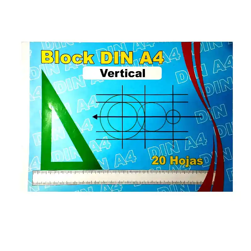 Block Din A4 Vertical De 20 Hojas Con Formato