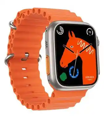 Reloj Smartwatch Qs9 Ultra Max, Big 2.0 Infinite Display- Naranja