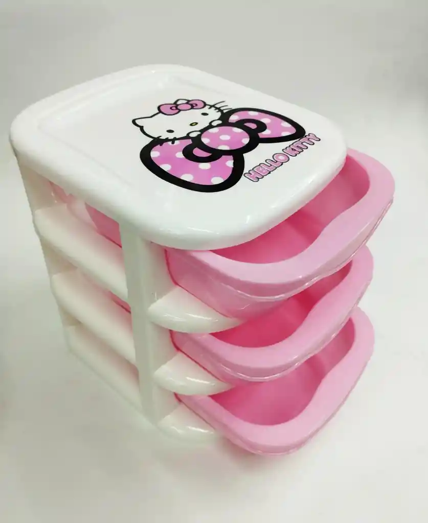 Organizador De Hello Kitty De 3 Cajones (10x11)