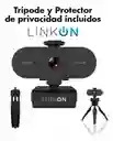 Webcam Camara Web Linkon Fullhd 1080p Usb Microfono +tripode