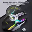 Mouse Gamer Inalambrico Recargable Usb Windows Optico Rgb