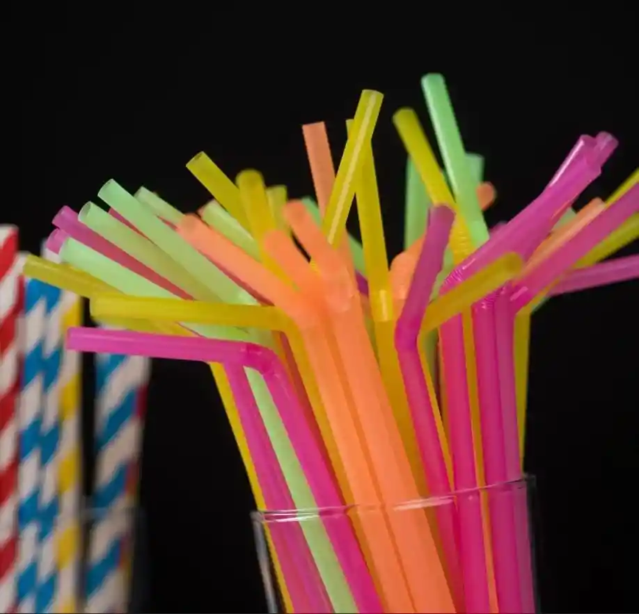 Pitillos En Colores Acidos X 200