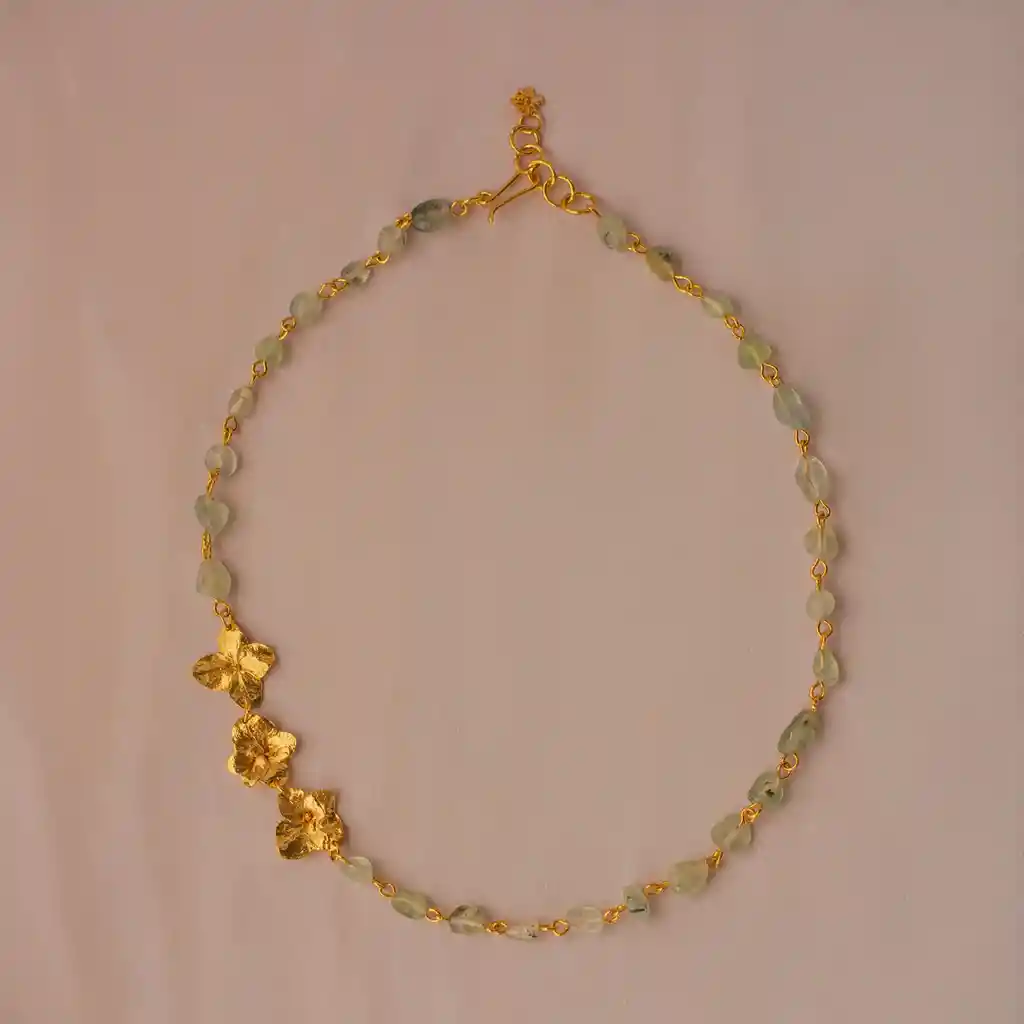 Collar Choker Cuarzos Tres Hortensia