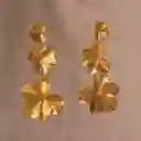 Aretes Largos Tres Hojas Hiedra