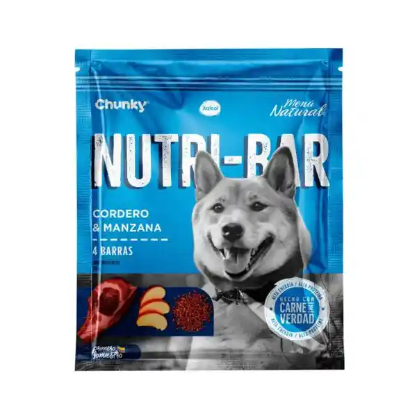 Nutri-bar Cordero Manzana 150 Gramos (4 Unidades)