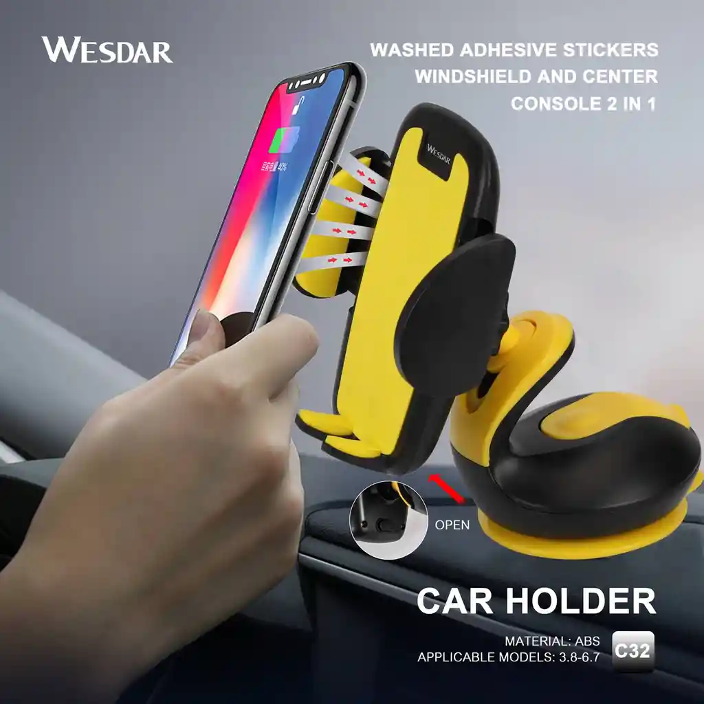 Wesdar C32 Soporte De Celular Para Carro