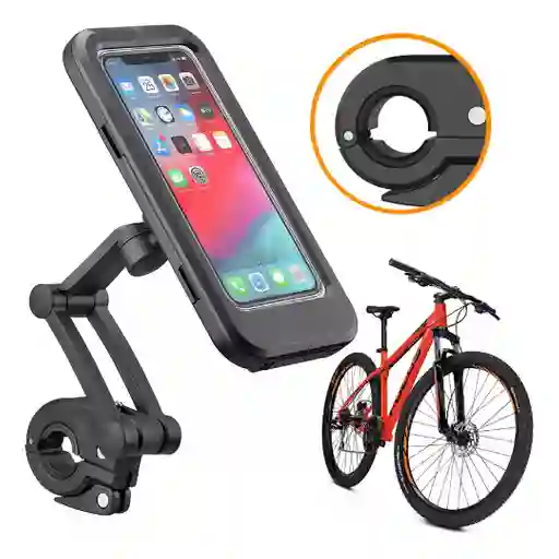 Soporte Impermeable Para Celular O Gps De Bicicleta Y Moto Con Estuche Holder