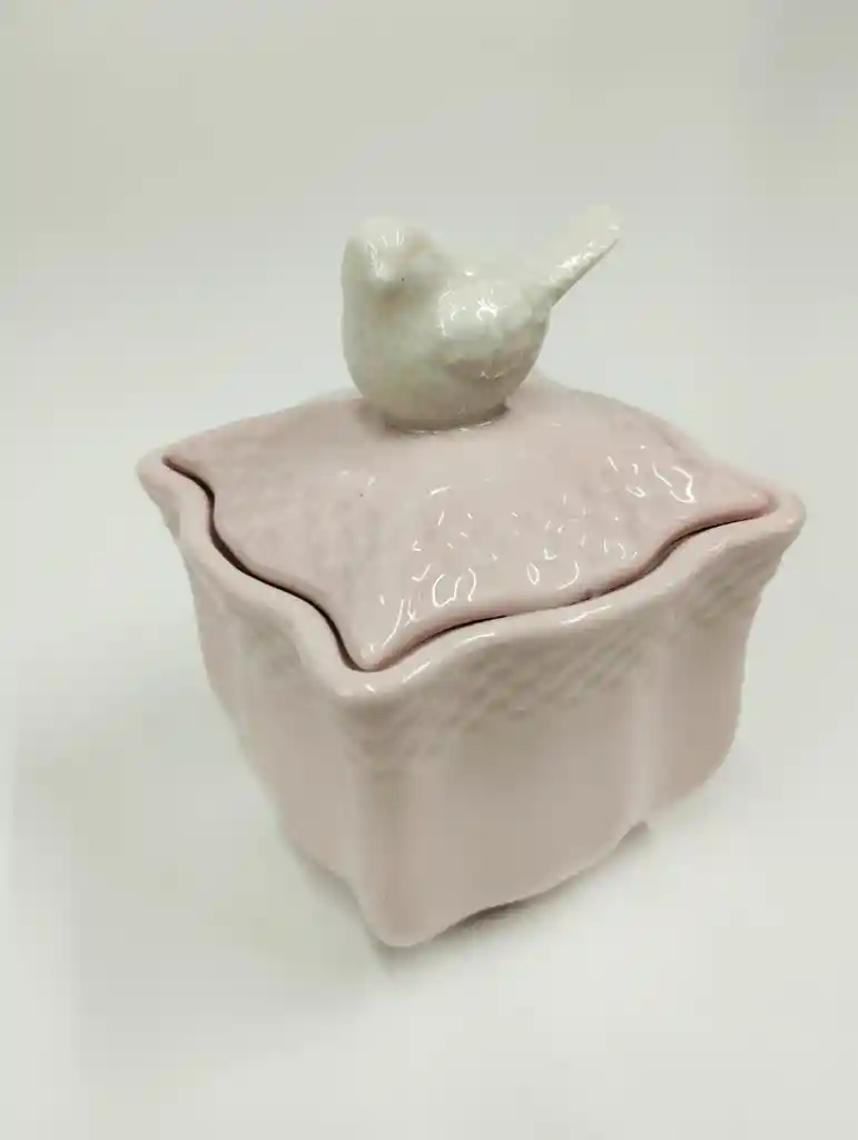 Joyero De Porcelana 6x6x8