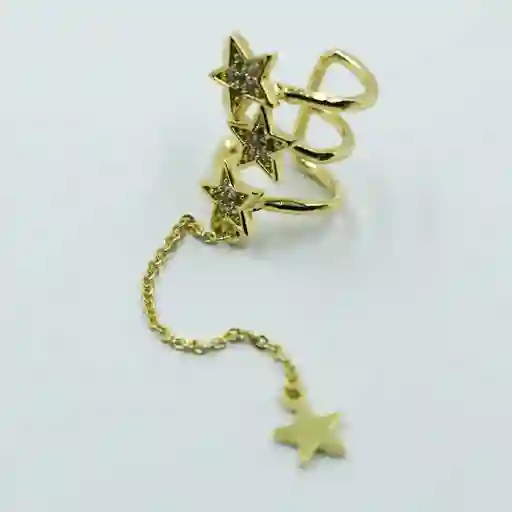 Earcuff Dorado Lluvia De Estrellas