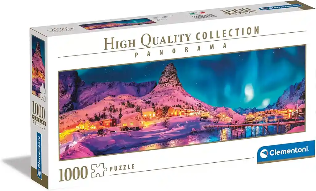 Rompecabezas Adultos 1000 Piezas Noche Colorida En Lofoten