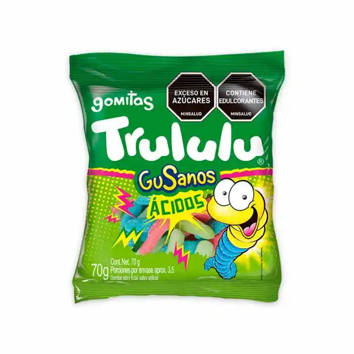 Gomitas Trululu Gusanos Ácidos Maxi Pack