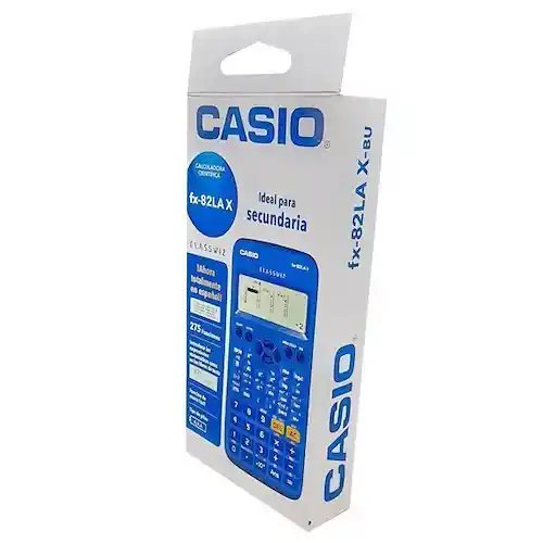 Calculadora Científica Casio Fx-82la Plus-2 252 Funciones Color Azul